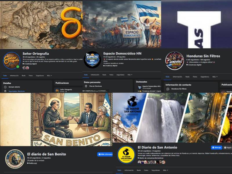Captura de pantalla de los principales pseudomedios que difunden desinformación.