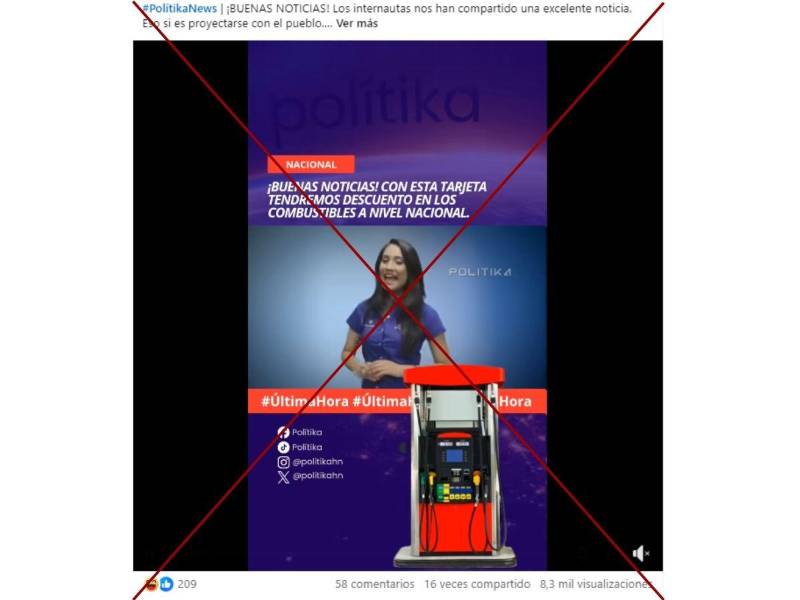 Captura de pantalla a una publicación de Facebook hecha el 9 de marzo de 2026.