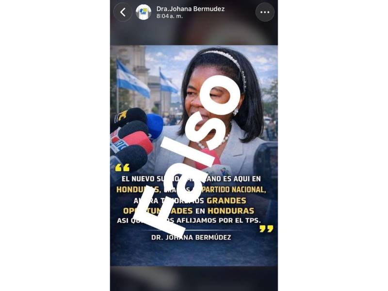 Captura de pantalla a un contenido difundido en un estado de WhatsApp de Johana Bermúdez.