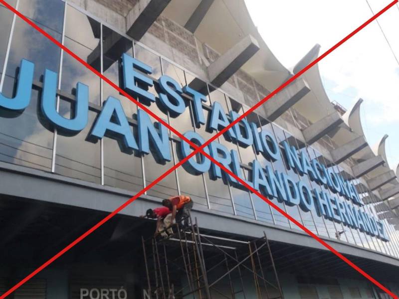 Imagen falsa compartida en WhatsApp, adaptada a esta cartela.