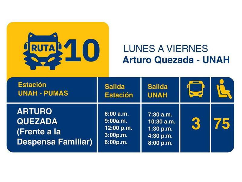 UNAH inicia transporte gratuito este lunes en Tegucigalpa: ¿Cuáles son las rutas?