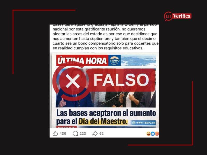 Captura de pantalla a una publicación de Facebook hecha el 01 de junio de 2026.