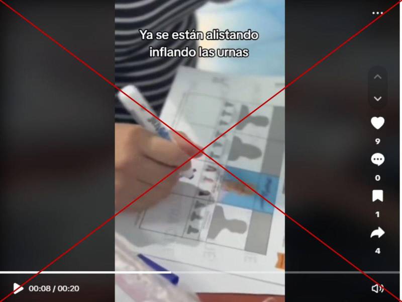 Captura de pantalla a una publicación de TikTok hecha el 5 de marzo de 2025.