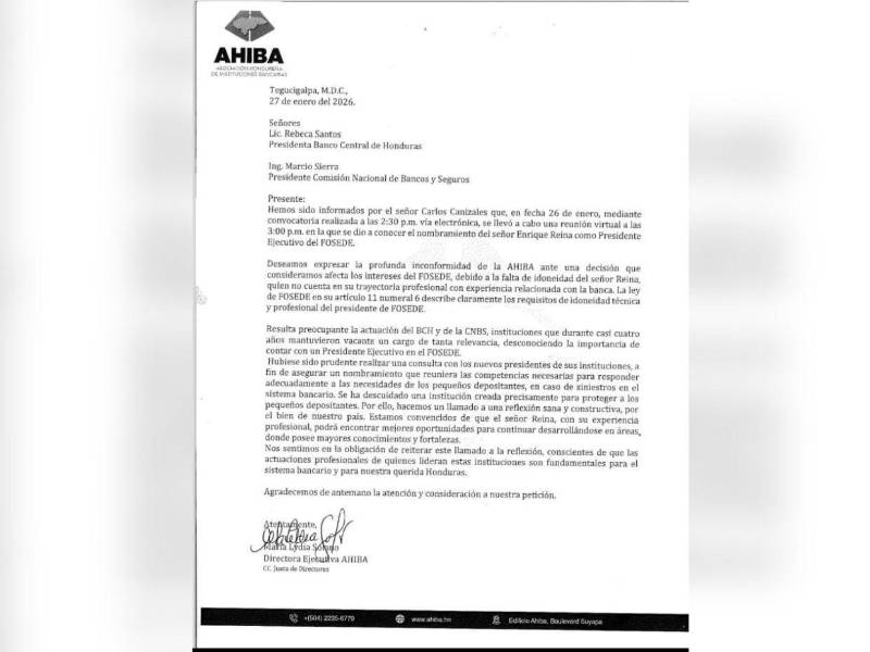 AHIBA cuestiona nombramiento de Enrique Reina como presidente ejecutivo del FOSEDE