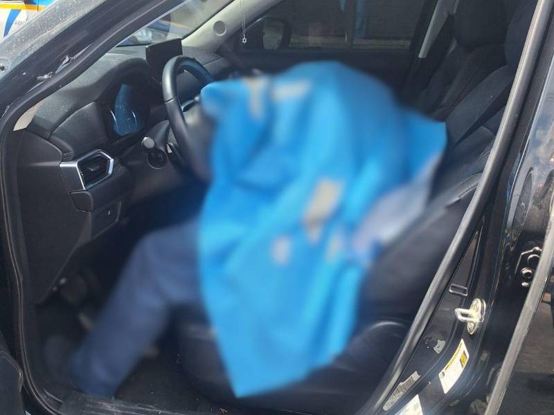 Escena donde quedó el cuerpo sin vida del alcalde guatemalteco.