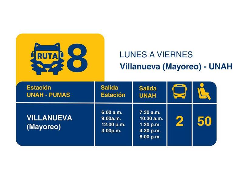 UNAH inicia transporte gratuito este lunes en Tegucigalpa: ¿Cuáles son las rutas?