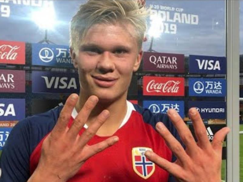 Haaland no se olvida de Honduras y así recuerda el día en que marcó nueve goles