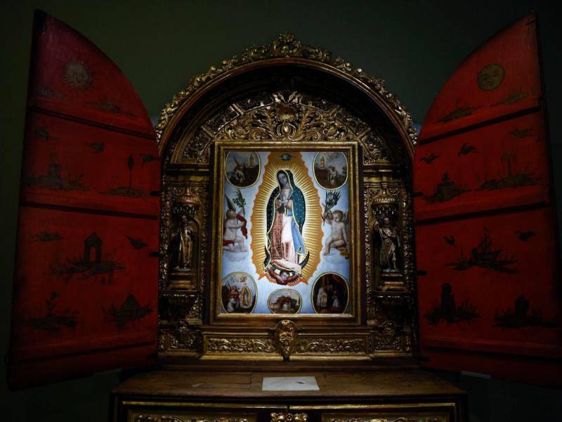 La mayoría de las obras expuestas fueron realizadas en México y enviadas a España antes de 1821.