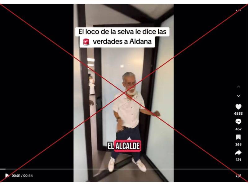 Captura de pantalla a una publicación de TikTok hecha el 1 de septiembre de 2025.