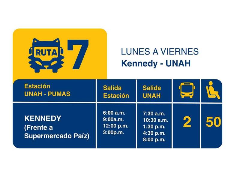 UNAH inicia transporte gratuito este lunes en Tegucigalpa: ¿Cuáles son las rutas?