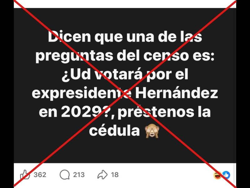 Captura de pantalla a una publicación de Facebook hecha el 10 de agosto de 2026.