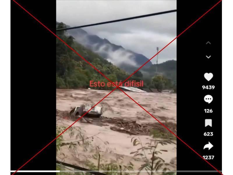 Captura de pantalla a una publicación de TikTok hecha el 13 de octubre de 2025.