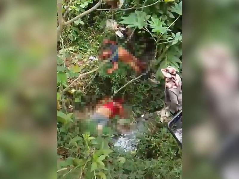 Los cuerpos estaban cerca uno del otro y uno de ellos tenía los pantalones en la rodilla.