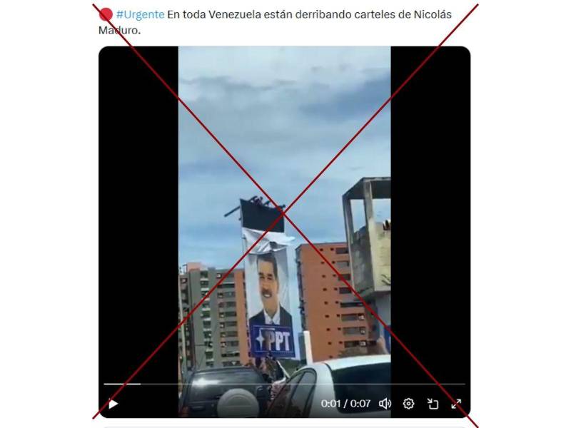 Captura de pantalla a una publicación de X hecha el 3 de enero de 2025.