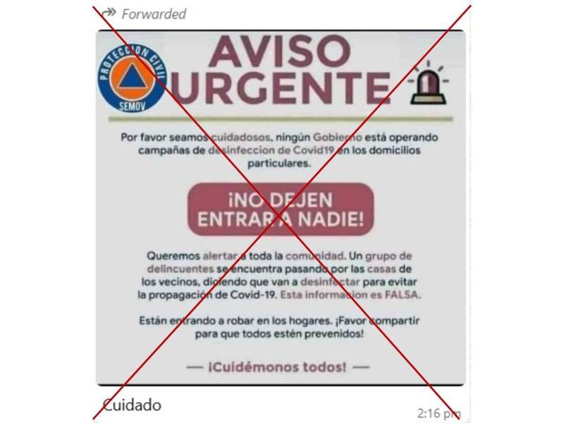 Captura de pantalla a un contenido compartido por WhatsApp hecha el 8 de agosto de 2025.