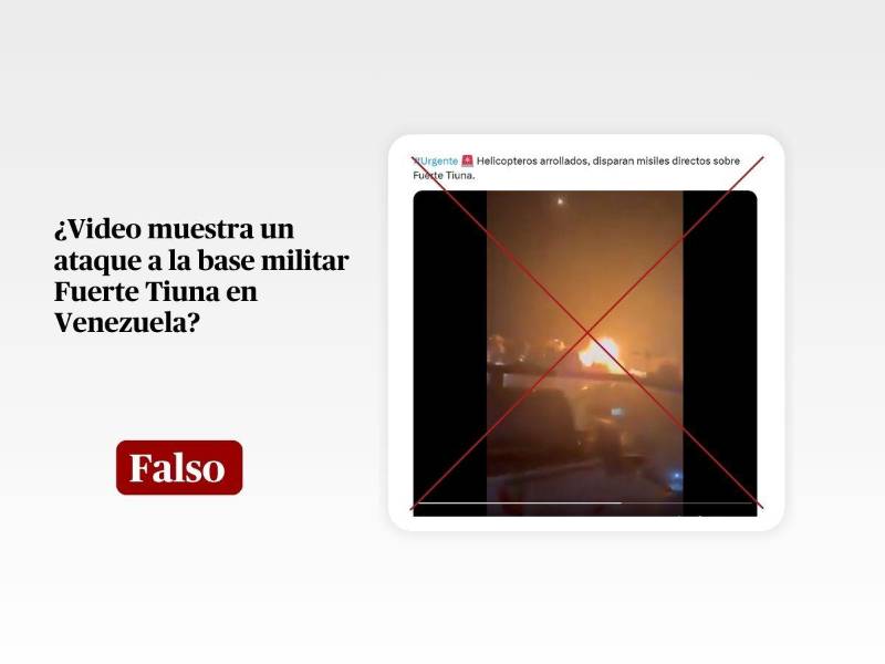 Captura de pantalla a una publicación de X hecha el 3 de enero de 2026, adaptada a esta cartela.