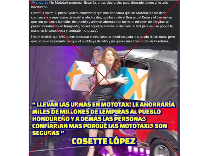 Captura de pantalla a una publicación de Facebook hecha el 12 de noviembre de 2025.