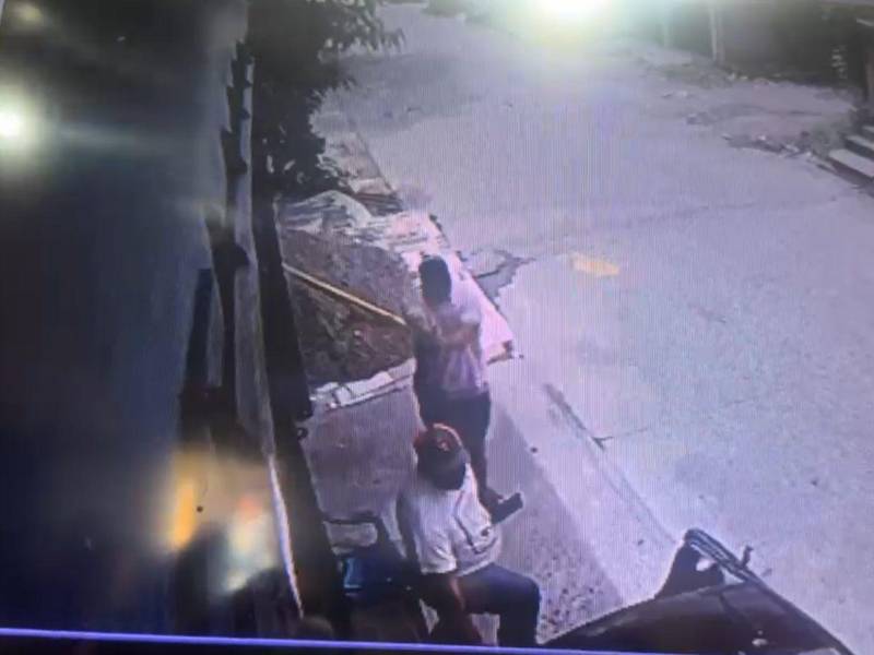 Momento exacto en el que ocurrió el crimen del mecánico.