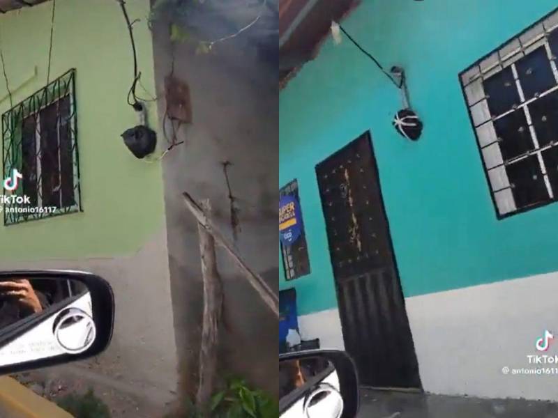 Un video muestra que casi todas las casas en Santa Bárbara tienen tapados sus contadores.
