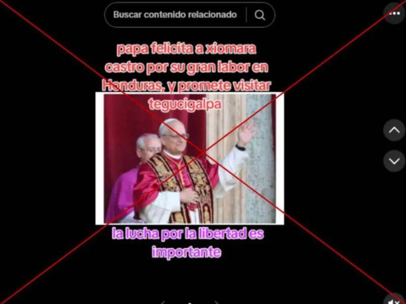 Captura de pantalla a una publicación de TikTok hecha el 12 de mayo de 2025.