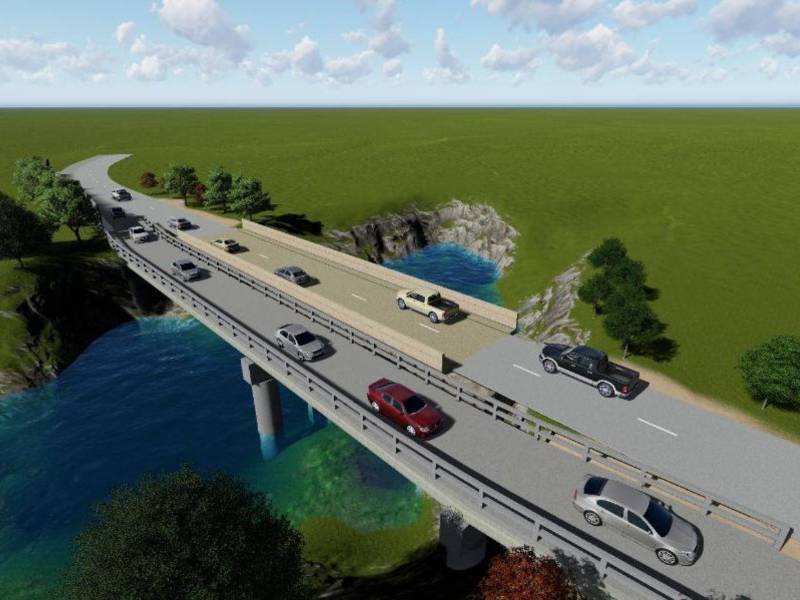 Así quedará la ampliación del puente Germania según los renders del proyecto, que busca mejorar la circulación vehicular en la salida al sur de Tegucigalpa.
