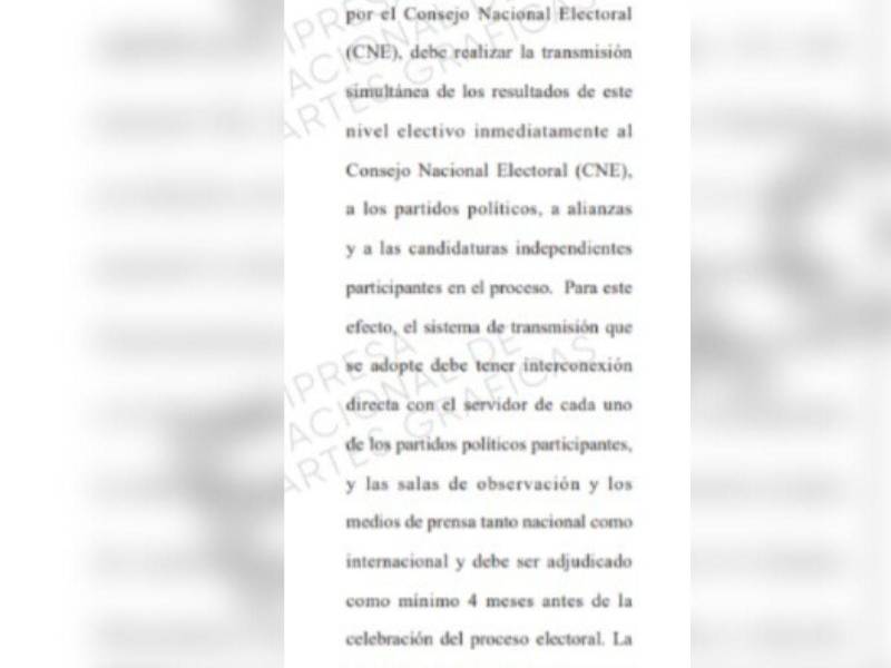 Captura de pantalla al artículo 278 de la Ley Electoral.