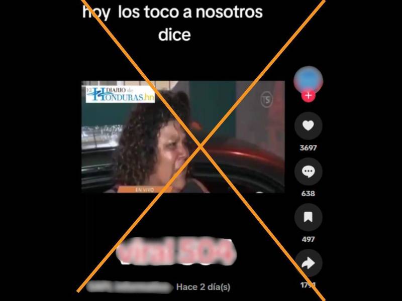 Captura de pantalla a una publicación de TikTok hecha el 12 de octubre de 2026.