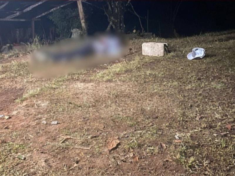 Escena donde quedó el cuerpo de uno de los hermano.