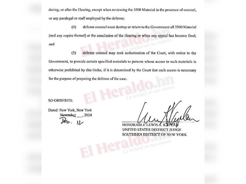 Bajo secretividad se manejarán pruebas en audiencia contra Midence Oquelí