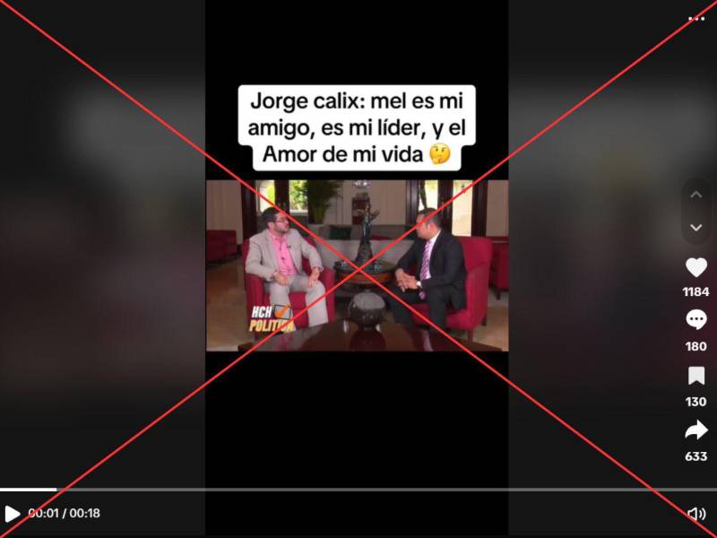 Captura de pantalla a una publicación de Tiktok hecha el 12 de febrero de 2025.