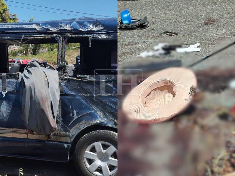 Desgarradoras imágenes se observaron tras el accidente ocurrido en Potrerillos, Cortés, cuando un grupo de personas se dirigía rumbo a Omoa en una excursión.