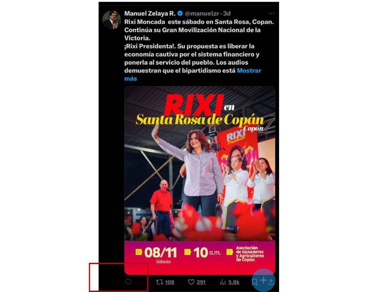 El expresidente y actual asesor presidencial Manuel Zelaya también optó por el silencio digital.