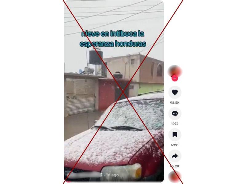 Captura de pantalla a una publicación de TikTok hecha el 3 de febrero de 2026.