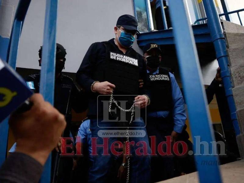 Juan Orlando Hernández fue capturado en febrero de 2022; extraditado en abril de ese mismo año y condenado entre febrero y marzo de 2024 por delitos relacionados al narcotráfico.