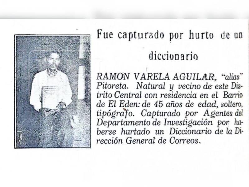 Así informaba la Revista de la Policía la captura de Pitoreta en 1942.