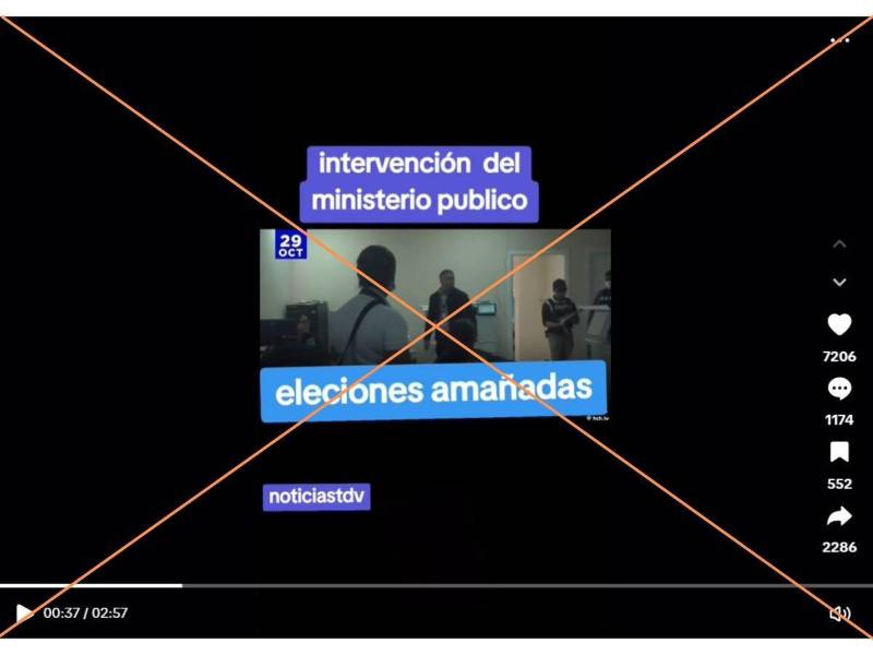 Captura de pantalla a una publicación de TikTok hecha el 8 de diciembre de 2025.