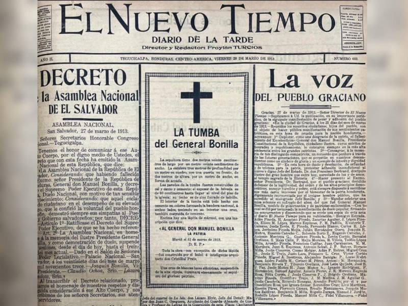 1913: Muerte del fundador del Partido Nacional “golpeó” a Froylán Turcios