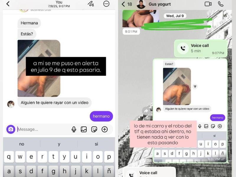 Este fue el mensaje de advertencia que recibió Isabella Ladera sobre el video íntimo.