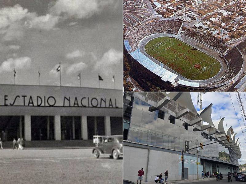El Estadio Nacional de Tegucigalpa cumplirá en marzo 78 años de haber sido inaugurado, actualmente se encuentra en obras y así ha sido su cambio a través de los años.