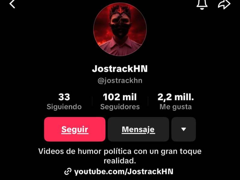 Este es el perfil de la cuenta que suplanta periodistas en la plataforma china para desinformar y generar ataques al oficialismo.