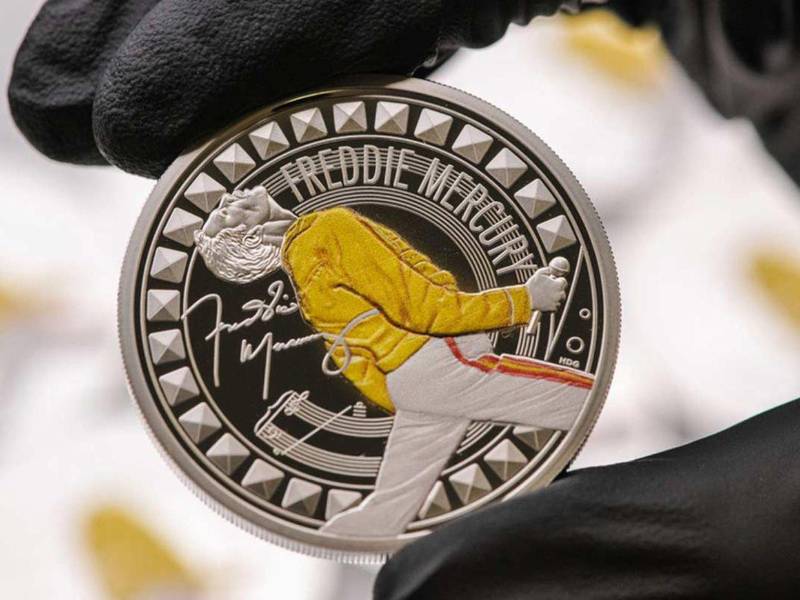 Mercury es el último artista en unirse a la serie de monedas conmemorativas 'Leyendas de la Música' de la Royal Mint.