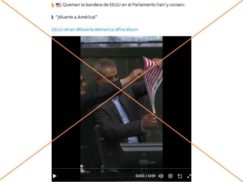 Captura de pantalla a una publicación de X hecha el 24 de junio de 2025.