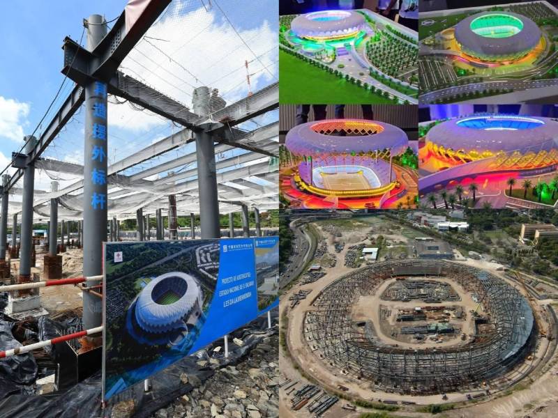¡Marcha a todo vapor! Estos son los últimos avances de la construcción de lo que será el estadio más grande de Centroamérica, Nacional de El Salvador.