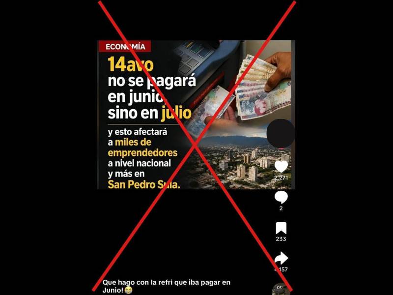 Captura de pantalla a una publicación de TikTok hecha el 26 de mayo de 2026.