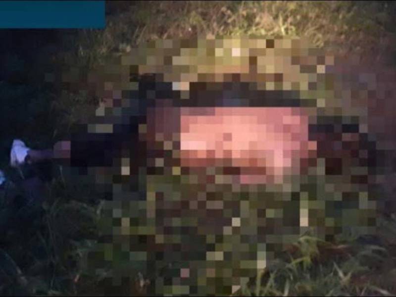 Escena donde se encontró el cuerpo sin vida del joven.