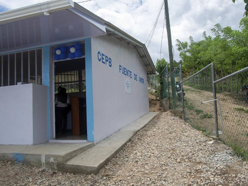 La nueva infraestructura educativa contribuirá a mejorar las condiciones de aprendizaje para la niñez de la comunidad de Conquire.