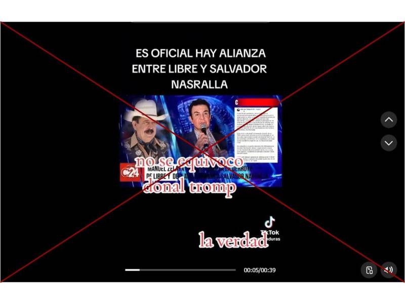 Captura de pantalla a una publicación de TikTok hecha el 15 de diciembre de 2025.