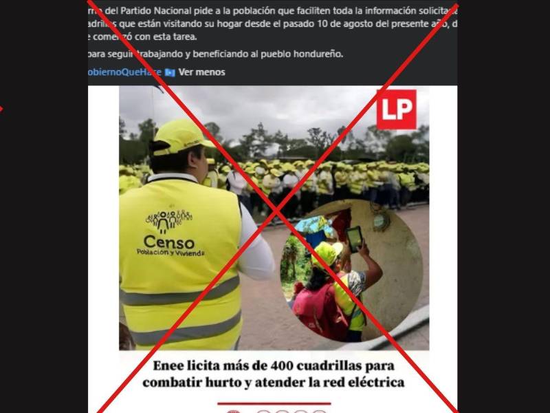 Captura de pantalla a una publicación de Facebook hecha el 12 de agosto de 2026.