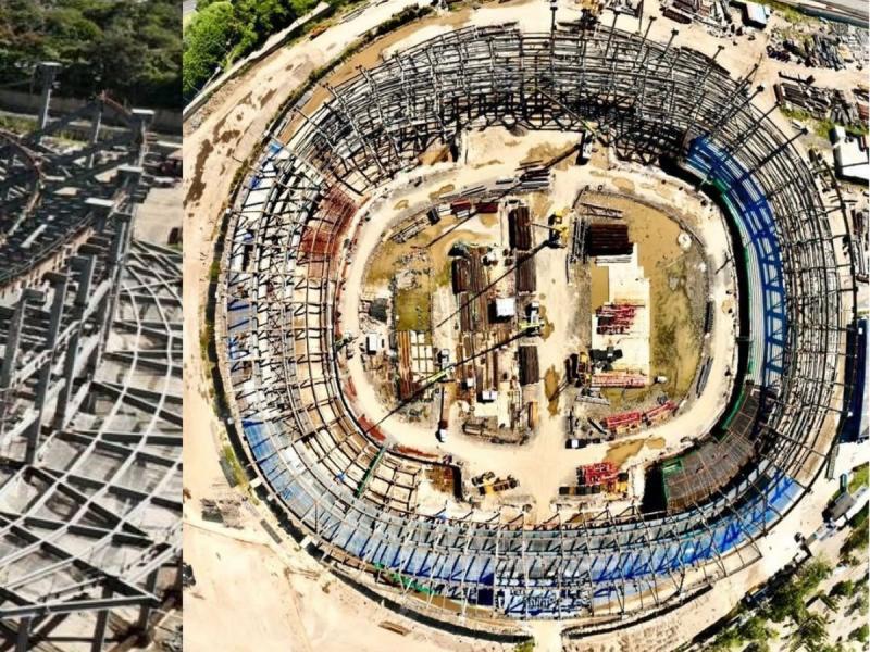 Estadio más grande de Centroamérica: Los avances de la construcción del moderno recinto en El Salvador