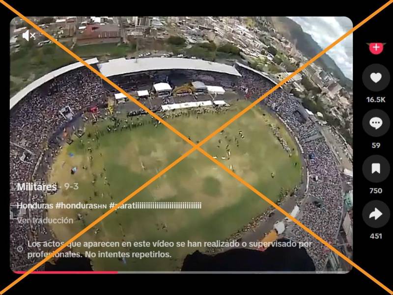 Captura de pantalla a una publicación de TikTok, hecha el 16 de septiembre de 2026.